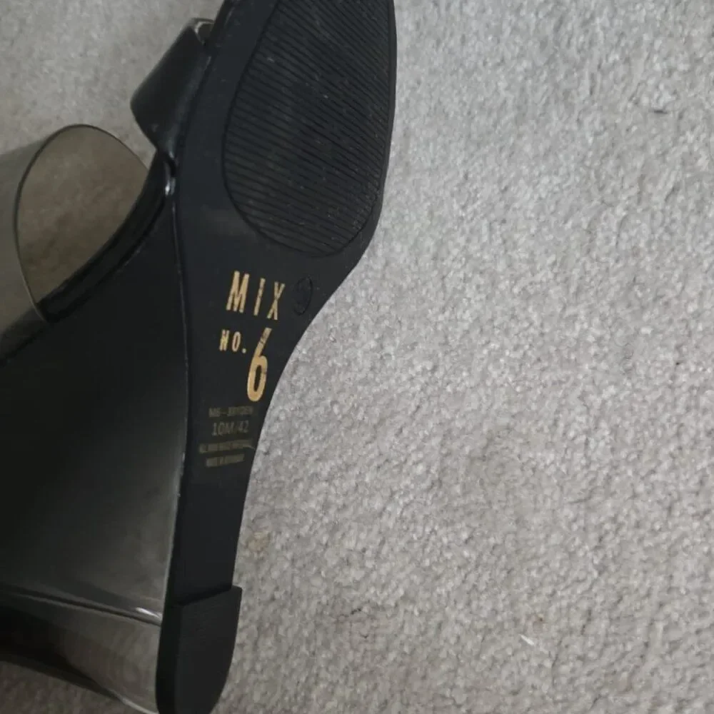 Mix No.6 Bryden‎ black wedge sandals